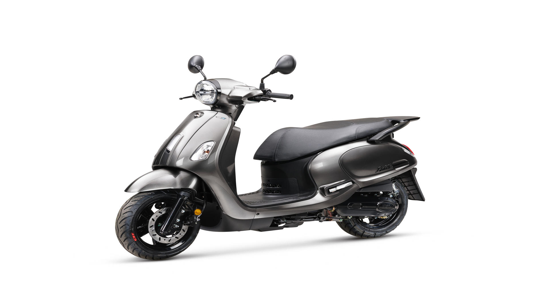 SYM Fiddle 4 E5+ Bronze Grey gratis accessoires pakket.